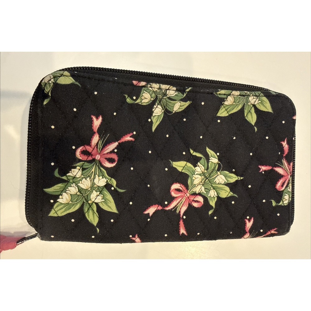 Vera Bradley Black Quilted Wallet with Wristlet Strap - A New Hope Pattern - Picture 5 of 16